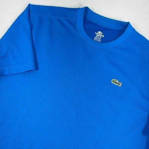 Lacoste Sport T Shirt Mens Size XL Blue Short Sleeve Crewneck Lightweight - Image 1 of 4