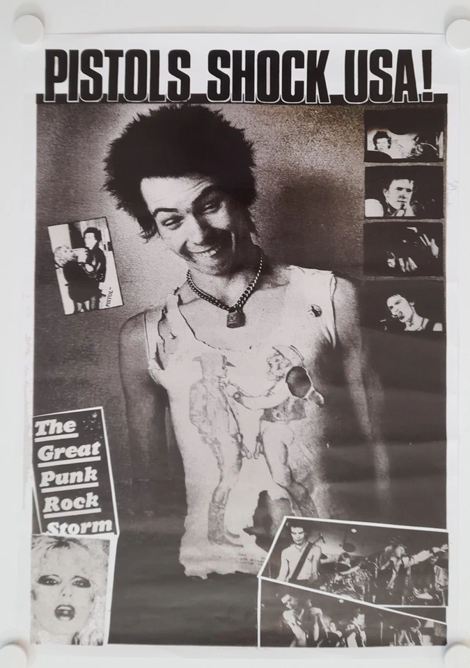 Sex Pistols -Pistols Shock USA! - Reproduction Poster - Image 1 of 3