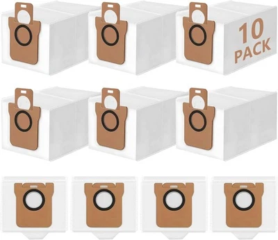 MARKENLOS 10x Staubbeutel für Dreame L10s Ultra / L10 Ultra/L20 Ultra für Xiaomi X10+