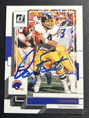 Dan Fouts Signed Card - San Diego Chargers - 2022 Panini Donruss Autograph Auto - Image 1 of 2