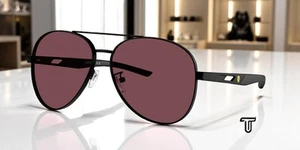 Gafas de sol unisex Ferrari Scuderia FZ5002D 101 1E negro mate burdeos 60 mm - Imagen 1 de 7