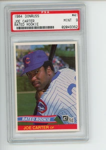 1984 Donruss Joe Carter #41 Rated Rookie Chicago Cubs PSA 9 MINT (362) READ - Bild 1 von 7