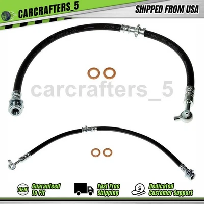2 mangueras hidráulicas de freno delantero para Nissan Máxima 2015 2016 2017 2018 3,5 L Foto 1 de 4