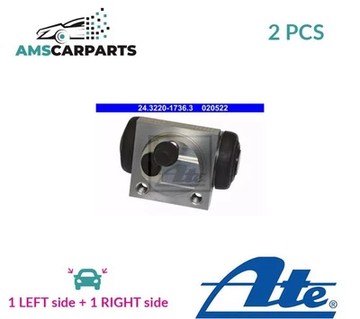 DRUM WHEEL BRAKE CYLINDER PAIR REAR 243220-17363 ATE 2PCS NEW OE REPLACEMENT - Image 1 of 4