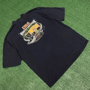 Vintage Y2K Harley Davidson  black graphic T-shirt - Picture 1 of 4