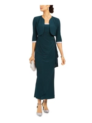 Chaqueta de mujer R&M Richards verde manga 3/4 16 Foto 1 de 3