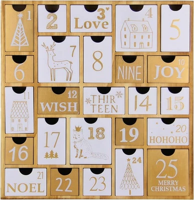 Juegoal Advent Calendar with 25 Drawers Countdown to Christmas, Refillable...  - Image 1 of 4
