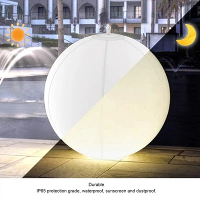 2pcs LED Solar Floating Ball Light 16 Colors 4 Modes Remote Control Pool Swimmin - Image 1 of 4