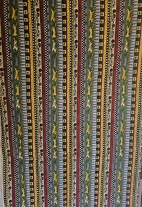 Debbie Mumm Mums The Word Fabric Cotton Animal Stripes Cat Dog  2 Yd X 43" - Picture 1 of 2