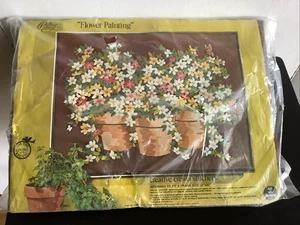 Vintage Paragon Crewel Embroidery Kit Flower Painting No 02783X. 22x30 - Picture 1 of 9
