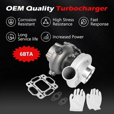 Turbocharger for Cummins 6BTA 5.9L Holset HX40M Marine 3536620 3536621 3802829 - Image 1 of 4