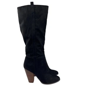 Charles by Charles David Boots Womens Size 9.5 Skyler Black Suede Knee High - Picture 1 of 12