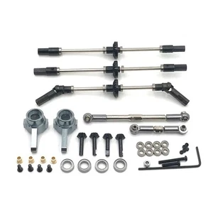 Metal Parts Front+Middle+Rear Axle Steel Gear Drive Shaft For 1/16 WPL B16 B36 - Picture 1 of 2