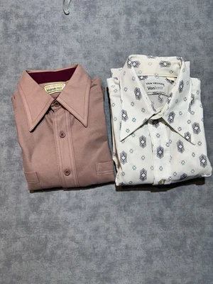Vintage Van Heusen Vanknit Shirt Mens Large 70’s Retro 019 - Image 1 of 4