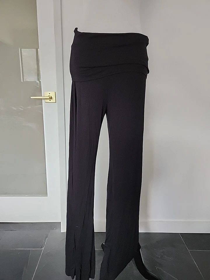 NWT Maternal America Pregnancy Maternity Lounge Pants Black Size M Made In USA - Image 1 of 4