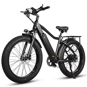 Elektrofahrrad 48V 17AH Akku Ebike 45kmh Moped 26 Zoll Fat Tyre E Mountainbike - Bild 1 von 15