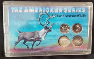 THE AMERICANA SERIES NORTH AMERICAN WILDLIFE CANADIAN COINS beautiful Color!!! - Picture 1 of 2