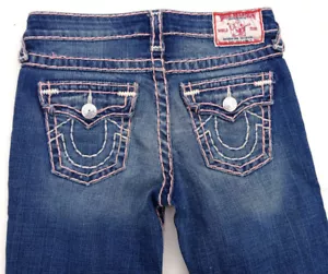 .True Religion GIRLS JULIE SUPER T with Iconic Super T Stitch Size 14 W25 L31 - Picture 1 of 12