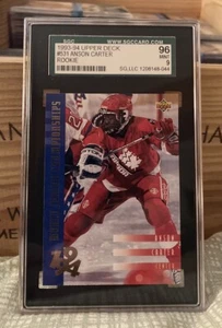 ANSON CARTER 1993-94 Upper Deck #531 Rookie SGC 9 - Picture 1 of 2