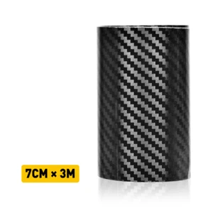 Carbon Fiber Vinyl Car Door Sill Scuff Cover Plate Sticker Protector Accessories - Picture 1 of 9