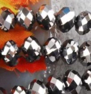 Wholesale 27 Colors 4x6mm Faceted Crystal Gems Rondelle Loose Beads 990 Pcs - Picture 1 of 39