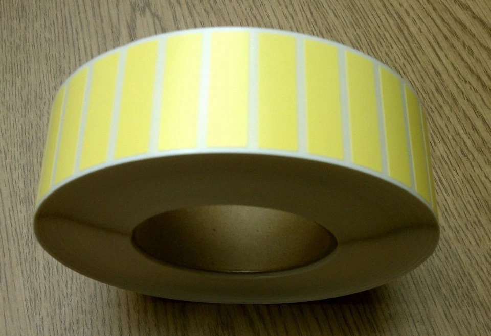 1.75"x0.5" YELLOW Thermal Transfer Paper FILE Labels,5000/roll,3"core - 4 ROLLS - Image 1 of 1