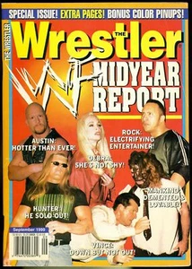 STEVE AUSTIN/ROCK/MANKIND The Wrestler Wrestling Magazine September 1999 - Picture 1 of 1