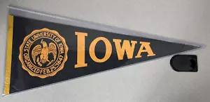 Vintage State University Of Iowa Pennant - Picture 1 of 2
