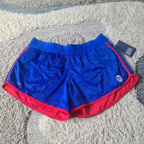 SMU Mustangs Womens Mesh Running Shorts Size Small Blue Football NCAA Cover