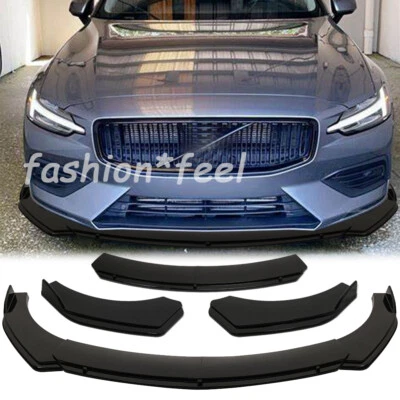 Kits de carrocería de parachoques delantero para Volvo S60 C30 V70 alerón divisor de barbilla JDM negro Foto 1 de 4