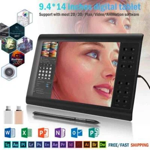Digital Graphic Drawing Tablet with Screen Pen Display 22 Shortkey VIN1060 Plus - Picture 1 of 44
