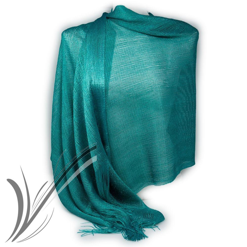 Scialle Donna Con Frange Elegante - Leggero Per Cerimonie E Serate - Foto 7