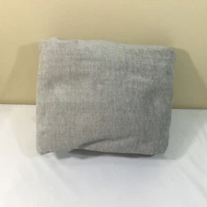 West Elm Cotton Textured Velvet Curtain 48 x 96 Gray - Picture 1 of 4