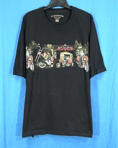 CLEARWATER Santa Claus MOTORCYCLES BIKER North Pole Choppers BLACK T-SHIRT XXL - Picture 1 of 5