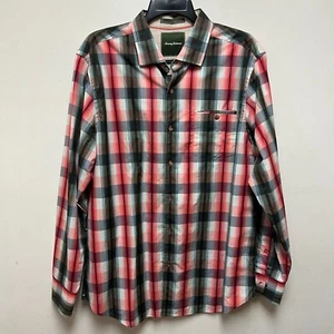 Camisa Tommy Bahama Island Calce Moderno Para Hombre Grande Abotonada Algodón Multi Cuadros - Imagen 1 de 7
