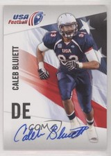 2012 Upper Deck USA Football Box Set Auto Caleb Bluiett #7 Auto