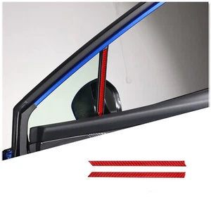 Red Carbon Fiber Front Inner Window Small Pillar Trim Strip For Subaru WRX 22-23 - Bild 1 von 17
