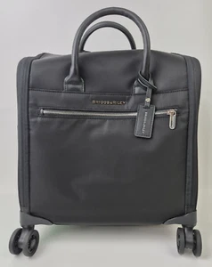 Briggs & Riley Black Rhapsody Widemouth Cabin Spinner Carry On Luggage PU118SP-4 - Picture 1 of 10