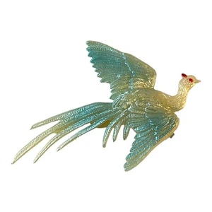 Vintage Art Deco Celluloid Pheasant Bird Pin Brooch - Picture 1 of 2