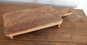Chopping Board on Feet Mango Wood Cheese Board Food Display Rustic Style Kitchen - Picture 1 of 31