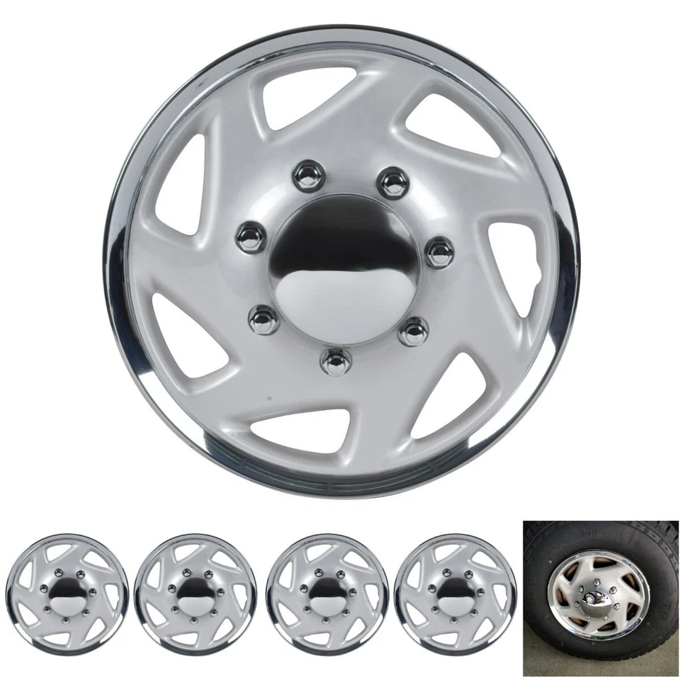 Tapacubos 16" Paquete de 4 cubiertas de rueda de coche Ford E-Series Econoline F-Series Pickup Tr... Foto 1 de 4