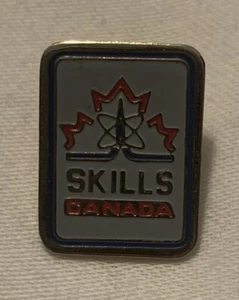Skills Canada Job Conference Enamel Gold Tone Metal Lapel Pin - Picture 1 of 3