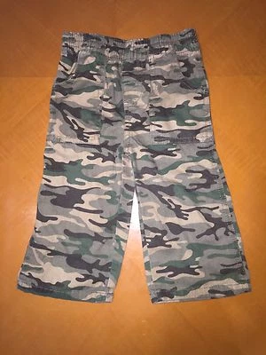 Baby Boys Toddlers Garanimals Green Camo Army Pants Size 12 Months 100% Cotton - Image 1 of 4