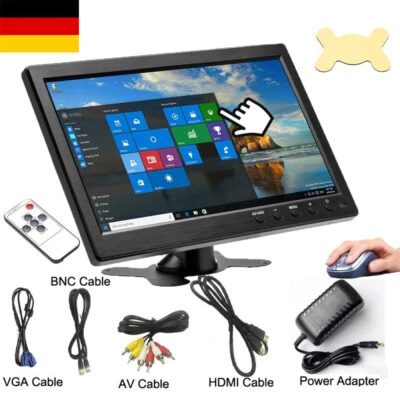 10.1ZOLL LCD Monitor Mini Fernseher Computer Anzeige PC Display BNC/AV/VGA/HDMI - Bild 1 von 4