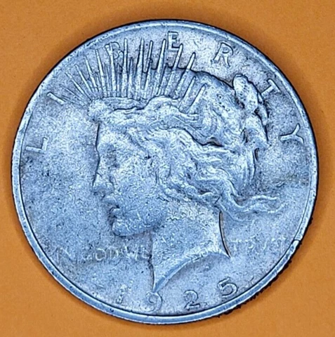 1925 Peace Silver Dollar Coin MINT ERROR HAIRPIN RIM CLIP CUD DOUBLE 25 w/ VIDEO Cover