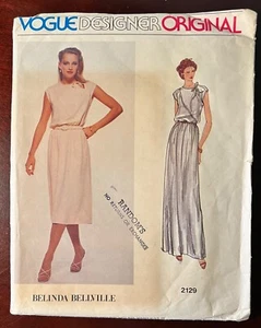Vogue #2129 Belinda Bellville Evening Dress with Asian Inspirations Sz: 10 UNCUT - Picture 1 of 4