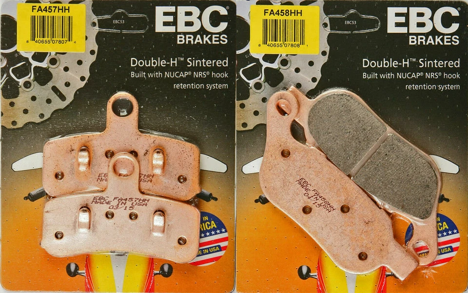 EBC double-H front + rear brake pads 2012-2014 Harley Davidson FLS Softail Slim - Image 1 of 1