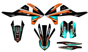2017-2018 EXC SURGE Orange Senge Graphics Kit Compatible with KTM - Picture 1 of 10