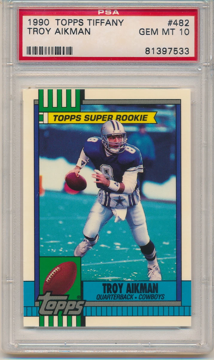 Troy Aikman Football Grade 10 Rookie Sports Trading Cards