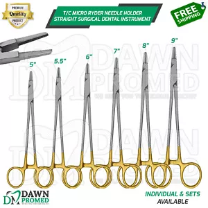 T/C Micro Ryder Nadelhalter Wolframcarbid gerade chirurgisch Inst Deutsch Gr - Bild 1 von 55